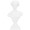 Tomotato Statua Busto della Dea Greca, Scultura in Resina Bianca Statua a Figura retrò Decorazione Statua Greca in Stile Europeo per Tavolino da Salotto(Bianco)