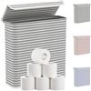 Lifewit Contenitore Carta Igienica con Coperchio, Cesto Porta Carta Igienica Pieghevole, Cestino Porta Carta Igienica Impermeabile, Salvaspazio Bagno, 12-16 Rotoli, Grigio, 29L