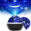 FISHOAKY Stelle Soffitto Proiettore Galassia 8 Colori, Cielo Stellato Bambini, 360° Rotazione Led, Neonati Regalo Natale Compleanno (Nero)