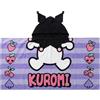 Kuromi Asciugamano da spiaggia o telo da bagno, 70 x 140 cm, licenza ufficiale