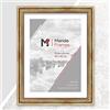 Mende Frames Cornice portafoto anticata, 30 x 42 cm, DIN A3, colore: oro, cornice portafoto in legno, cornice barocca dorata, prodotta in Germania, V450