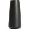 HUBUISH Vaso nero da 25,4 cm, vaso alto in ceramica nera per fiori, semplice vaso nero opaco per erba della pampa, vasi minimalisti bohémien per centrotavola, decorazione per la casa, decorazione per il bagno