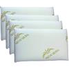 cuscini fiber - 4 Cuscino Memory Foam 13cm, Cuscini Letto Matrimoniale Ortopedici con Fodera in Aloe Vera Sicura per la Pelle, Guanciale Letto Made in Italy, Cuscino Antiacaro Anallergico