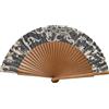 Tusitala Barcelona Ventaglio spagnolo Must Bolillo - Legno e cotone - 23 cm - Custodia in yute natural - Accessorio moda - Fatto a mano in Spagna - Eventi e regali - Collezione Must - Tusitala Barcelona