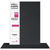 Netuno 10 fogli cartone nero formato A4 21x 29,7 cm spessore 1 mm 715g cartoncino rigido nero per bricolage fai da fe rilegatura libri modellismo materiale imballaggio cartone pieno spesso