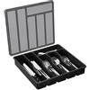 Bofanze Contenitore Porta Posate da Cassetto Organizer Posate da Cassetto | 16-30 cm, per donna e uomo, regali di compleanno, matrimoni e feste, dorato, bello, alla moda