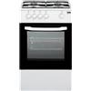 Beko Cucina a Gas 4 Fuochi Forno a Gas Larghezza x Profondità 50x50 cm con Coperchio colore Bianco - CSG42001FW