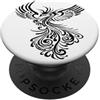 Embercore Tees and Phoenix Arcana Gifts Fictional Phoenix Creatura In Volo Illustrazione Artistica PopSockets PopGrip Adesivo
