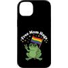 Proud Ally Frog Free Mom Hugs Tees Custodia per iPhone 14 Plus Mamma Gratis Abbraccia LGBTQIA+Ally Pride Month Frog
