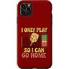 Low Social Battery Pickleball Custodia per iPhone 11 Pro Max Giocando così posso andare a casa Pickleball Paddle