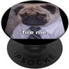 Pug Cute Funny Humor Meme Graphics (Job) Meme divertente e sfocato del carlino «Fire Me» con Job PopSockets PopGrip Adesivo