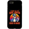 Dad-a-Base Skeleton Jokes Father's Day Custodia per iPhone SE (2020) / 7/8 I Keep All My Dad Jokes in A Dad-a-Base Skeleton Fathers Day