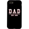 Dad Est. 2016 Baseball Softball Father's Custodia per iPhone SE (2020) / 7/8 Papà di baseball Dal 2016 Compleanno Padre Festa Vintage