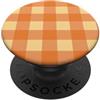 Retro 70's Buffalo Plaid Pattern - Hippi Motivo scozzese di bufalo retrò anni '70 in arancione e giallo Groovy PopSockets PopGrip Adesivo