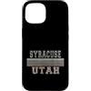 Utah born and Utah apparel Custodia per iPhone 15 Retro Siracusa Utah