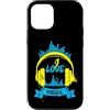 Retro Music Design Custodia per iPhone 12/12 Pro Love Music Cuffie Retro Sound Wave Graphic