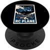 Funny RC Plane Gifts for Men and Women Aereo RC Telecomando Racing RC Aereo PopSockets PopGrip Adesivo