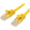 StarTech.com Cavo di Rete da 50cm Giallo Cat5e Ethernet RJ45 Antigroviglio, Cavo Patch Snagless