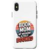Reading Mother Weekend Books Custodia per iPhone X/XS Prenota la mamma Il mio fine settimana è al completo lettura