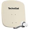 TechniSat DIGIDISH 45 - Parabola satellitare per 2 partecipanti (parabola da 45 cm con supporto a muro e Universal-Twin-LNB in un alloggiamento resistente alle intemperie) beige