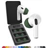AutoLine Pro Foam Masters - Auricolari in memory foam ultra premium per AirPods Pro 1a e 2a generazione, 3 paia, Black Magic Ver 6.0, sicuri, comfort, migliore cancellazione del rumore, boccioli di ricambio,