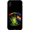 Proud Ally Free Mom Hugs Frog Tees Custodia per iPhone XS Max Mamma Gratis Abbraccia LGBTQIA+Ally Pride Month Frog