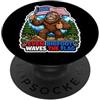 Patriotic Bigfoot by NLTS Anche Bigfoot sventola la bandiera PopSockets PopGrip Adesivo