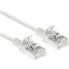 ACT Cavo patch slimline bianco da 7 metri LSZH U/FTP CAT6A per datacenter, senza strappi, con connettori RJ45 (DC6907)