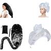 Generico Cuffia Net Plopping Per Asciugare I Capelli Ricci, Cuffia Per Asciugacapelli Con Cappuccio, Cuffia Regolabile Per Capelli Ricci, Cappucci Per Asciugare I Capelli Regolabili Per Donna
