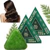 Generico Shampoo solido Nature Triangle, shampoo solido Usman Grass, sapone naturale Seven Green per la cura dei capelli Nutre, calma e rinforza i capelli per donne e uomini,2pcs