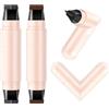 Sitovely 2PCS Set di Matite Eyeliner in Gel, Winged Liquid Eyeliner Stamp, Matita Eye liner Nera Pieghevole a Doppia punta, Stencil per Occhi di Gatto Pigri(C, M)