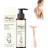 Boxiatil Olio Magico per il Corpo Rassodante+Massager di tipo T, Olio Magico per il Corpo di Lusso per le Donne con Effetto Lifting, Magic Luxury Body Oil da 100 ml (bianco, 1 pezzo)