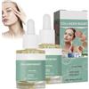 ZLHHRZJX Siero Antietà Di Collagene Luxeveria Con Olio Essenziale Per Sollievo Di Rughe E Olio Per Il Viso Rinforzante, Essenza Idratante Tutti I Tipi Di Pelle, Rassodante E Idratazione Profonda (2 Pz)