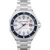 Spinnaker Uomo 44 mm Dumas Automatico 3 Aghi Orologio con Cinturino in Acciaio Inox Massiccio SP-5081, Regatta White, Bracciale
