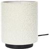 Home Deco Factory, LA0089, Lampada da Tavolo con Paralume ad Anello, Design Elegante e Moderno, Illuminazione Morbida e Calda, Bianco e Nero, 30 cm
