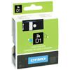 Faxland 12 mm, DYMO D1 flessibile, nero su LabelManager PC (PC2, II), cassetta di nastro nero flessibile, larghezza 12 mm, Label Manager PC (PC2, II), 3, 5 m.
