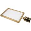 NUOBESTY Porta Cartello per Stanchion Cornice in Acciaio Inossidabile Color Oro, Facile da Pulire, Resistente alla Deformazione, per Segnaletica in Aeroporto e Code