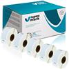 specmark 5 Rotoli di etichette compatibili con DYMO 11352 25mm x 54mm S0722520 500 Pezzo compatibile con tutte le stampanti di etichette Label-Writer 450 4XL Seiko-SLP