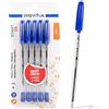 Pryma Penna a Sfera Start 1 mm - Confezione da 5 Pz - Penne a Sfera per Scuola, Ufficio e Casa (Blu, Blu)