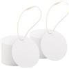 EUSOAR Etichette Regalo Bianco, 400 Pezzi Etichette in Carta Kraft 6cm