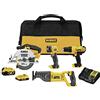 DEWALT 20V MAX Cordless Drill Combo Kit , 4-Tool (DCK445D1M1)