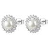 Brosway Orecchini Donna, Orecchini a Lobo in Argento e Infinite White/perle | Collezione FANCY - FIW146