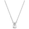 Swarovski Pendente Millenia, Taglio Pear, Bianco, Placcato rodio