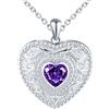 MICYUMI Collana da donna con ciondolo a forma di cuore, in argento Sterling 925, klein, Argento