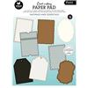Blocco di carte scrap Card Making Naturals and Essential 10x14