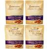 Zamfoods Werthr - Caramelle originali senza zucchero, burro, caramello, 80 g e caramelle cremose morbide 80 g, caramelle e dolci adatti ai diabetici, senza sensi di colpa, senza zucchero (4 sacchetti da 80 g