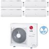 Lg Climatizzatore Condizionatore LG Dualcool Libero Smart R32 Wifi Quadri Split Dual Inverter 7000 + 9000 + 9000 + 12000 BTU con U.E. MU4R25 Classe A++/A+ NOVITÀ 2026