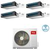 TCL Climatizzatore Condizionatore TCL Canalizzato Wi-Fi R32 Quadri Split Inverter 9000 + 9000 + 9000 + 18000 BTU con U.E. MT4250 Classe A++/A+ NOVITÁ