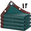 YVYKFZD Rete Ombreggiante al 90%, Rete Telo Ombra Ombreggiante Verde con Occhielli, Vela Ombreggiantes Pergola, Rete Parasole Copertura Esterna for Piante da Giardino(5x8ft/1.5x2.5m)