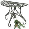 DanDiBo - Tavolino da parete semicircolare, in metallo, 90 cm, 130434
